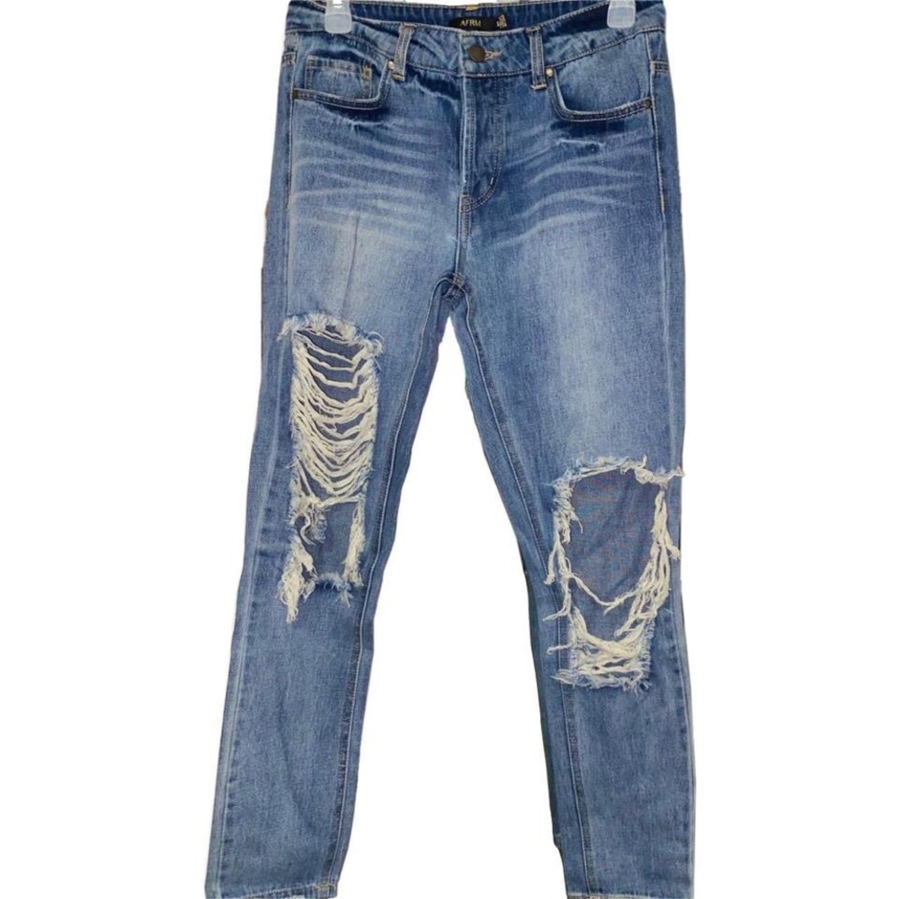 AFRM Womens Ripped Jeans